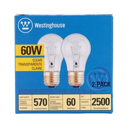 Westinghouse Incandescent Light Bulb 60 watts 570 lumens 2700 K A-Line A15 Medium Base (E26) 2 
