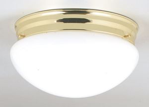 Westinghouse  Polished Brass  Ceiling Fixture  8-7/8 in. D x 4-3/4 in. H x 8-7/8 in. W