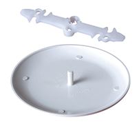 Arlington  Outlet Plate Cover  White  4 in. L 1 pk 