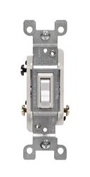 Leviton Framed  15 amps 120 volts Single Pole  Toggle  3-Way Switch  White 