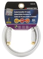 Monster  Just Hook it Up  6 ft. L Video Coaxial Cable 