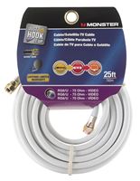 Monster  Just Hook it Up  25 ft. L Video Coaxial Cable 