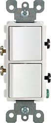 Leviton  1  15 amps White  Decorator  Combination  Combination Switch  1 