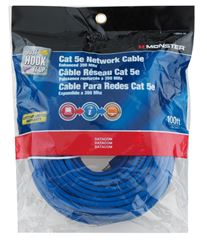 Monster  Blue  100 ft. L Category 5E Networking Cable 