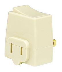 Leviton  13 amps 125 volts Rocker  Plug-In Tap Switch  Ivory 