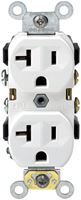 Leviton  Electrical Receptacle  20 amps 5-20R  125 volts White 