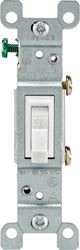 Leviton Framed  15 amps 120 volts Single Pole  Toggle  Switch  White 