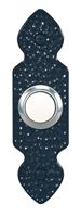 Heath Zenith Hammered Black Wired Pushbutton Doorbell 