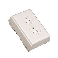 Wiremold  1-5/8 in. H 1 Gang  Rectangle  Outlet Kit  Ivory  Plastic 