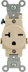 Leviton  Electrical Receptacle  20 amps 6-20R  250 volts Ivory 