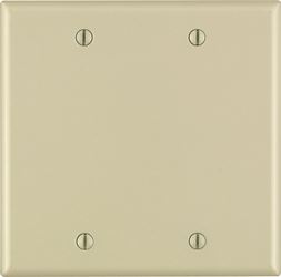 Leviton  2 gang Ivory  Thermoset Plastic  Blank  Wall Plate  1 pk 