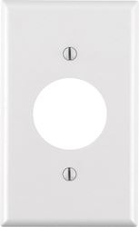 Leviton  1 gang White  Plastic  Power Outlet  Wall Plate  1 pk 