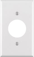 Leviton 1 gang White Plastic Power Outlet Wall Plate 1 pk 