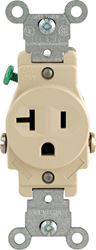 Leviton  Electrical Receptacle  20 amps 5-20R  125 volts Ivory 