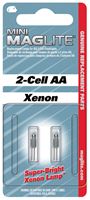 Maglite  2-Cell AA  Flashlight Bulb  Xenon  Bi-Pin 