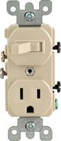 Leviton  1  15 amps Ivory  Combination  Switch and Receptacle  1  Combination 