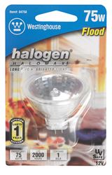 Westinghouse  Halogen Light Bulb  75 watts 780 lumens Floodlight  MR16  GU5.3  White  1 pk 