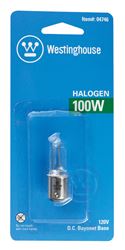 Westinghouse Halogen Light Bulb 100 watts 1500 lumens Single-Ended T4 Double Contact Bayonet (BA 