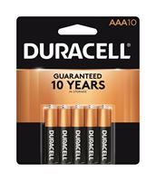 Duracell Coppertop AAA Alkaline Batteries 1.5 volts 10 pk 