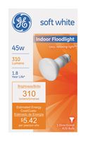 GE  Incandescent Light Bulb  45 watts 310 lumens 2600 K Floodlight  R20  Medium Base (E26)  1 pk 
