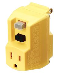 Coleman Cable  TRC  PVC  GFCI  Portable Plug  5-15P  2 Pole, 3 Wire  Yellow 