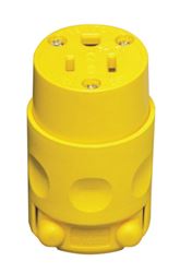 Leviton  Cord Outlet  15 amps 5-15R  125 volts Yellow 