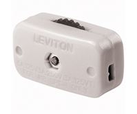 Leviton Rotary Switch Single Pole Feed Thru Rotary On/Off 6 Amp 125 volts White CSA Carded 