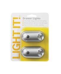 Fulcrum  LIGHT IT  Battery  LED  Tap Light  Silver  6 lumens 