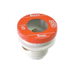 Bussmann  Tamper Proof Plug Fuse  20 amps 125 volts 3 pk For Small Motor And Inductive Load Circuits 