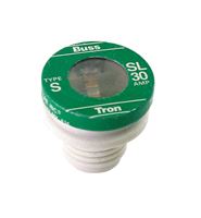 Bussmann  Tamper Proof Plug Fuse  30 amps 125 volts 3 pk For Small Motor And Inductive Load Circuits 