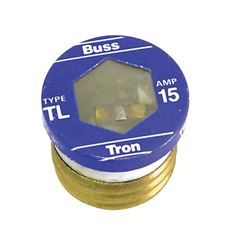 Bussmann Time Delay Plug Fuse 15 amps 125 volts 3 pk For Small Motor And Inductive Load Circuits 