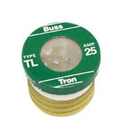 Bussmann  Time Delay Plug Fuse  25 amps 125 volts 3 pk For Small Motor And Inductive Load Circuits 