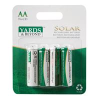 Living Accents Yards & Beyonds  NiCd  AA  Solar Rechargable Battery 