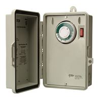 Woods  Indoor and Outdoor  Water Heater Timer  40 amps 208/240 and 227 volts Almond 