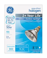 GE  Halogen Light Bulb  50 watts 900 lumens Spotlight  PAR38  Medium Base (E26)  White  1 pk 