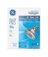 GE  Halogen Light Bulb  50 watts 900 lumens Floodlight  PAR38  Medium Base (E26)  White  1 pk 