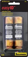 Bussmann easyID  Dual Element Time Delay Fuse  50 amps 250 volts 2 pk For AC Power Distribution Syst 