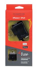 Fonegear  Black  Apple  iPhone and iPod  Wall Charger  5 ft. L 