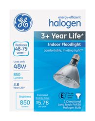 GE  Halogen Light Bulb  48 watts 850 lumens Floodlight  PAR30  Medium Base (E26)  White  1 pk 