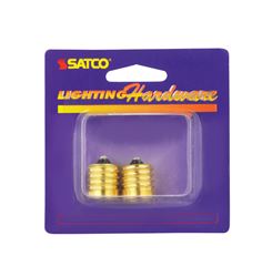 Satco Socket Reducer Intermediate to Candelabra Golden 