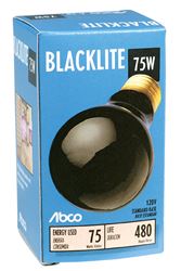 Westinghouse  Black Light  Incandescent Light Bulb  75 watts 2700 K A-Line  A19  Medium Base (E26) 