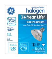 GE  Halogen Light Bulb  48 watts 840 lumens Spotlight  PAR30  Medium Base (E26)  White  1 pk 