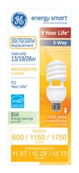 GE  Energy Smart  CFL Bulb  13/19/26 watts 600/1150/1750 lumens Spiral  T3  5.7 in. L Soft White  1 