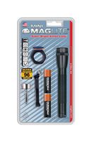 Maglite Mini 14 lumens Flashlight Combo Kit Incandescent AA Black 