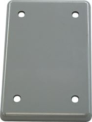 Cantex  Rectangle  PVC  1 gang Electrical Cover  For Single Gang FS Type Box Gray 