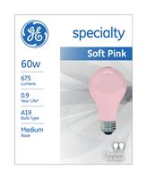 GE  Incandescent Light Bulb  60 watts 675 lumens 2800 K A-Line  A19  Medium Base (E26)  2 pk 