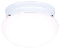 Westinghouse  White  Ceiling Fixture  4-3/8 in. H x 7-1/4 in. W 