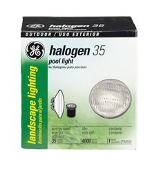 GE  Halogen Light Bulb  35 watts 250 lumens Pool Light  PAR36  Screw Terminal  Bright White  1 pk 