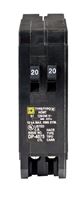Square D  HomeLine  Tandem/Single Pole  20/20 amps Circuit Breaker 