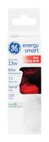 GE  Energy Smart  CFL Bulb  13 watts Spiral  T3  4.9 in. L Red  1 pk 